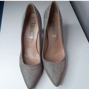 Barney’s New York metallic glitter Vintage shoes 7.5